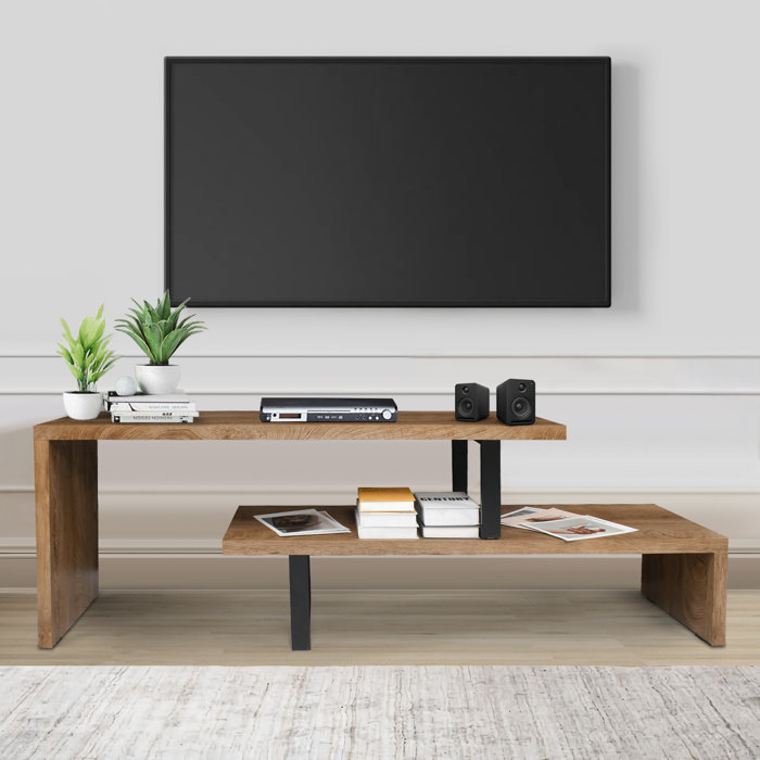 Steelside™ Dustin TV Stand for TVs up to 88" & Reviews Wayfair
